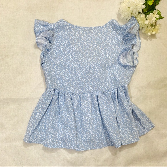 Blue Babydoll Top - Picture 3 of 3